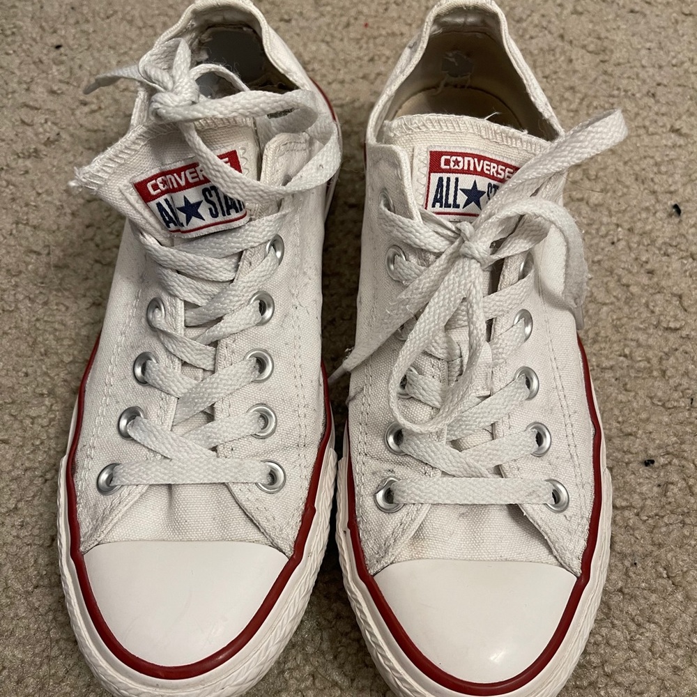 White Low Top Converse